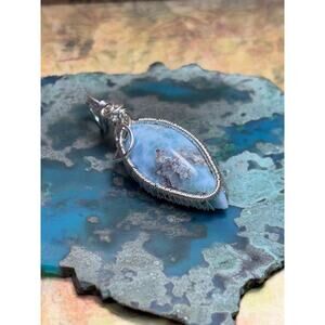 Artisan Sterling Silver Larimar Pendant